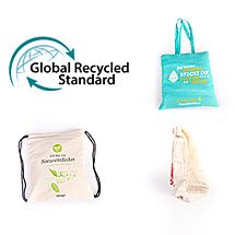 Recycling promotional items sustainable bags gym bag made of recycled cotton GRS 215