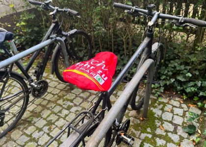 Werbegeschenk Fahrradsattel-Schutz Mit Firmenlogo Bedrucken Sattelbezug