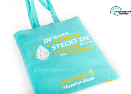 Bedrucken Baumwolltasche Werbe-Taschen Aus Recyceltem Material Werbegeschenk GRS