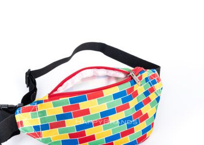 Sustainable corporate gift RPET hip bags all-over print