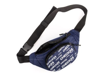 Promotional items: bum bags made of recycled PET with advertising motif printed