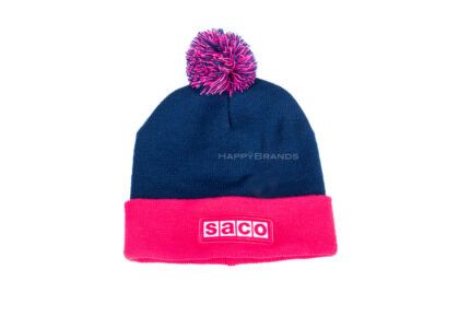 RPET Promotional Beanie With Bobble Logo Special Production Promotional Gift