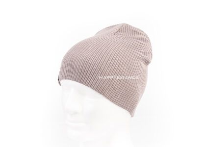 Cappello lavorato a maglia in materiale riciclato, lavorazione a coste, senza risvolto, articolo promozionale